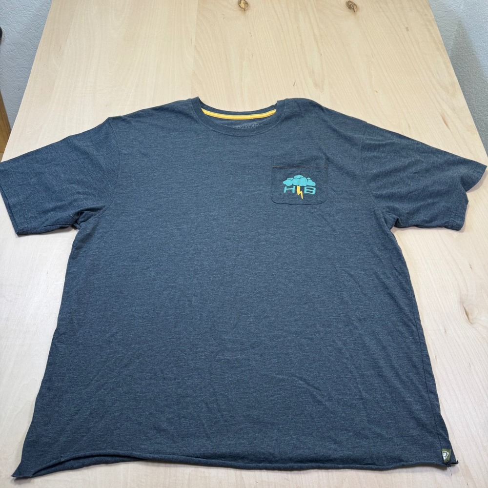 Howler‎ Brothers Pocket T-Shirt "Turbulent Waters" Edition Gray Men's Size XXL